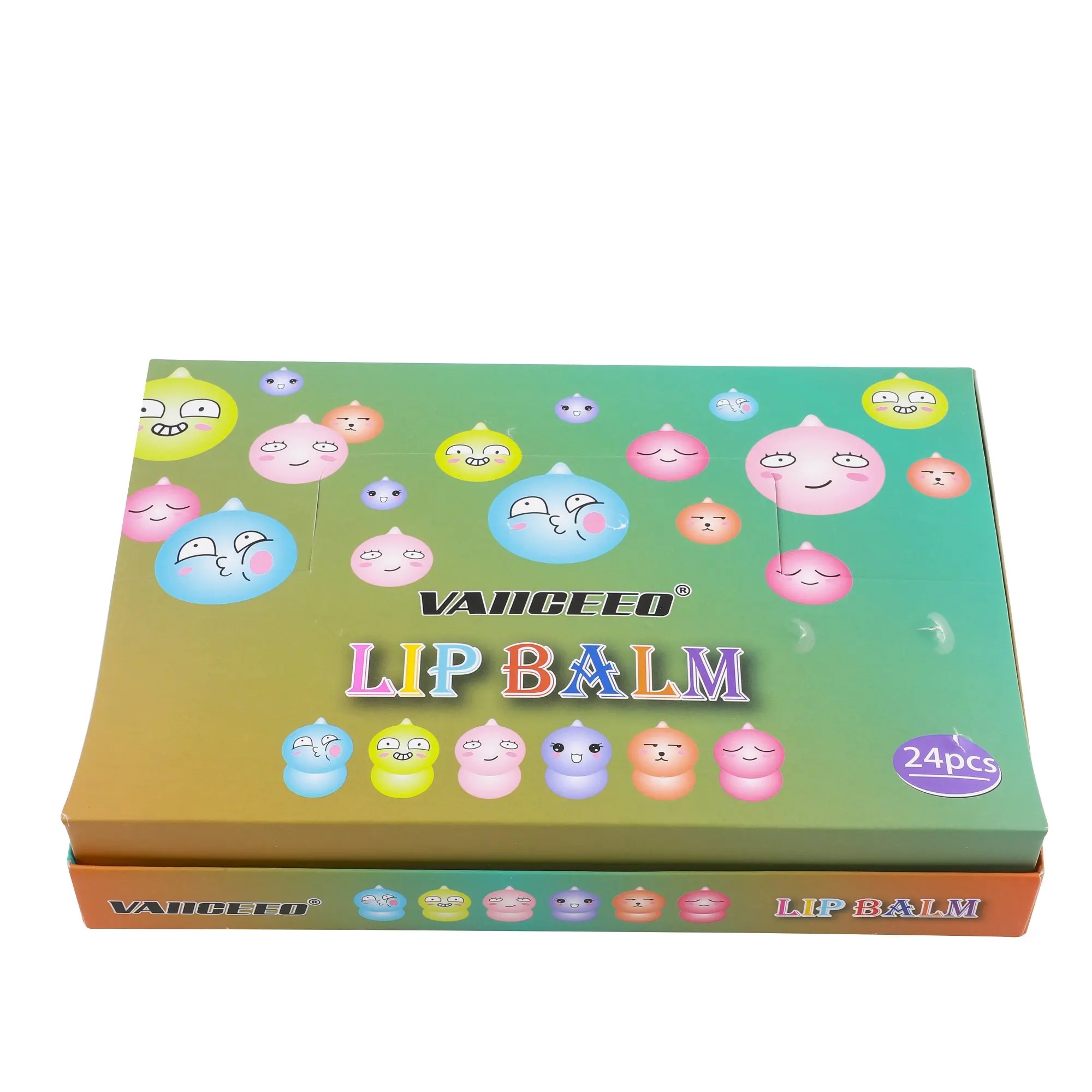 High Quality Private Label Organic Lip Balm Kids Moisturizing Fruit Flavored Egg Ball Shape Stick Cream Mineral Sunscreen