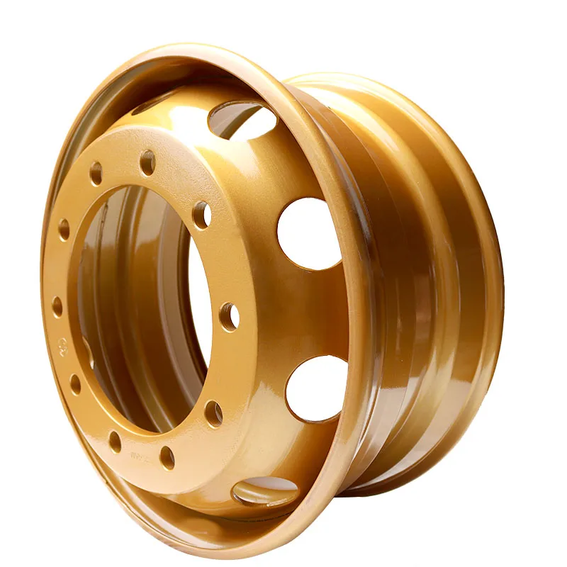 22.5X6.75/7.50/8.25/9.00/9.75 оптовая продажа стальные колеса 22,5 дюймов бескамерная автомобильная шина стальное колесо Производство бескамерные стальные диски