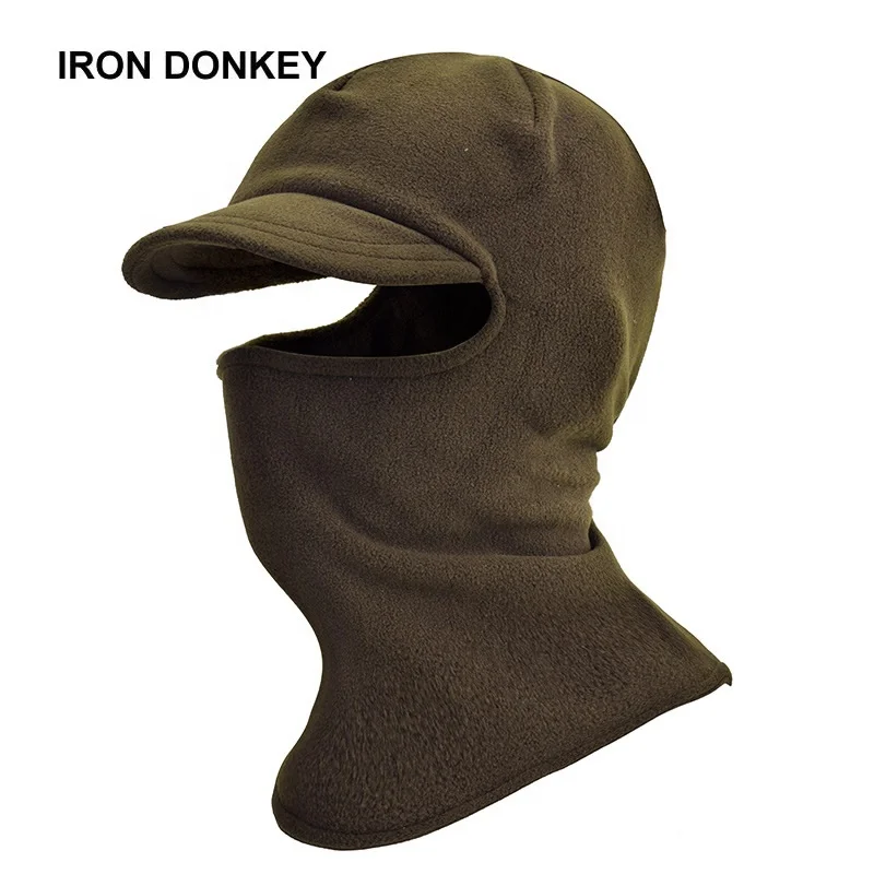 IRONDONKEY Autumn Winter Balaclava Full Face  Cycling Mask Warm Headcover Thickened Outdoor Windproof  Cold proof Skiing Mask