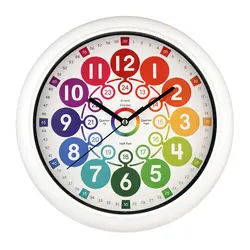 telling time learning wall clock teaching clock for children kids