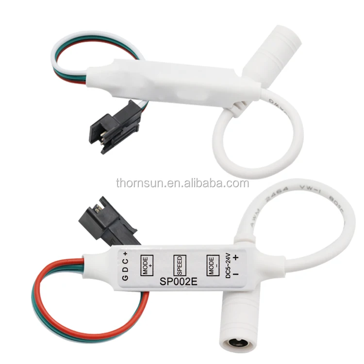 DC5V-24V 3 keys Mini led Pixel RGB Controller SP002E for addressable led pixel ring madrix Strip