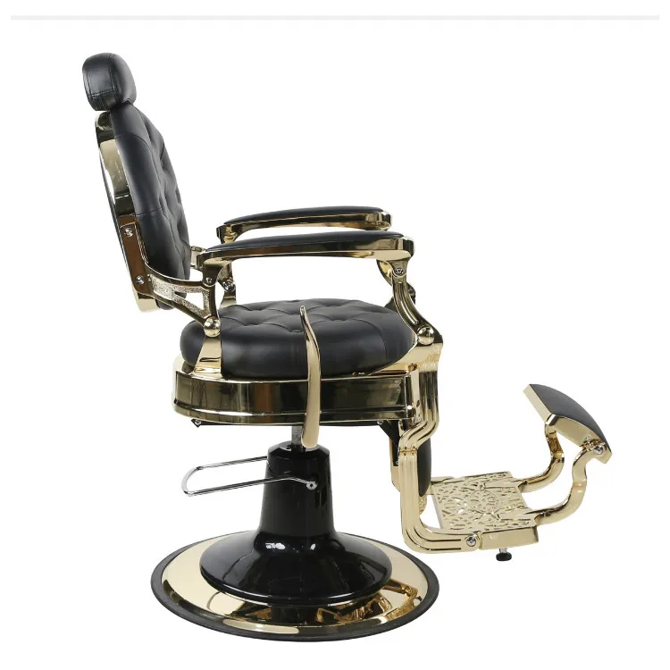 antique barber chair gold black salon chairs barber equiment wholesale factory custom chairs