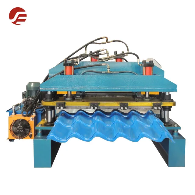 Step Tile Roofing Glazed Roof Tile Machine Customized PLC Control Glazed Roof Tile Making Machine