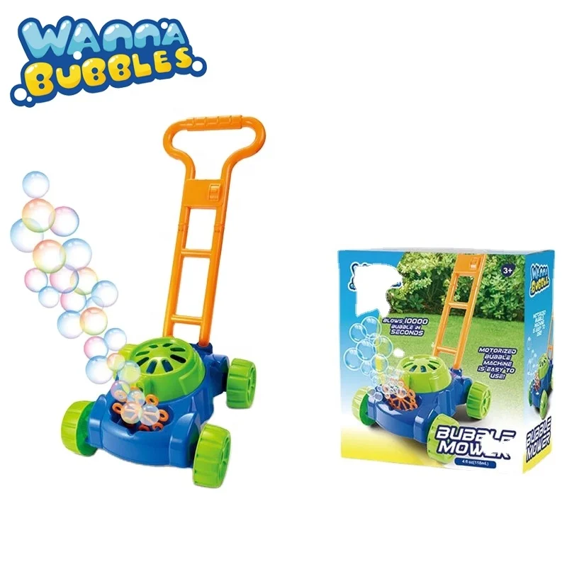 Outdoor games boys girls kids electronic walker bubble blower bubbles lawn mower toys for toddlers