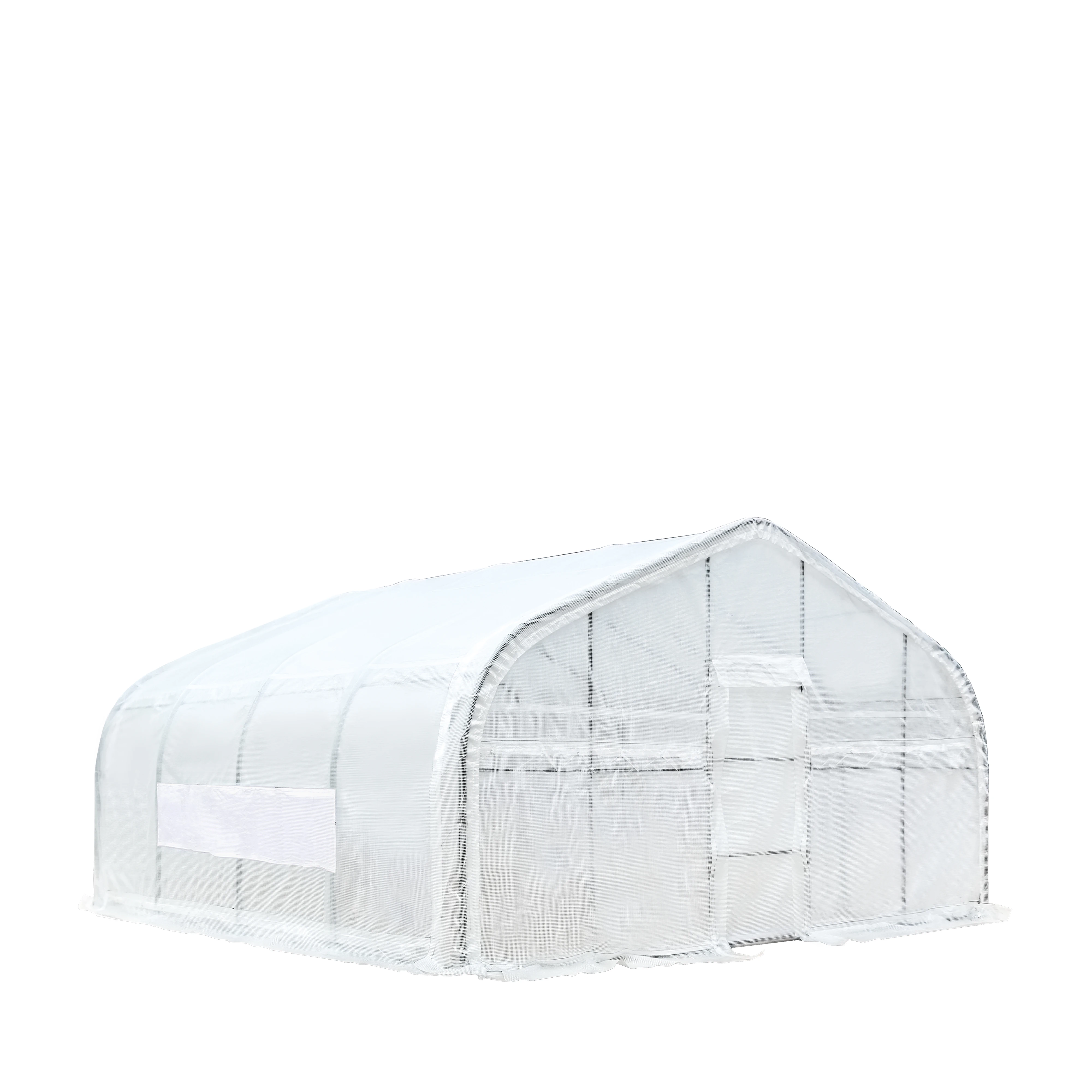 China factory steel galvanized frame multi single span PE film tunnel greenhouse grow tent greenhouse accessories