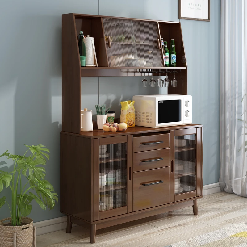 Modern simple dining room furniture buffet sideboard cabinet solid wood household wall high sideboards buffet cabinets luxury