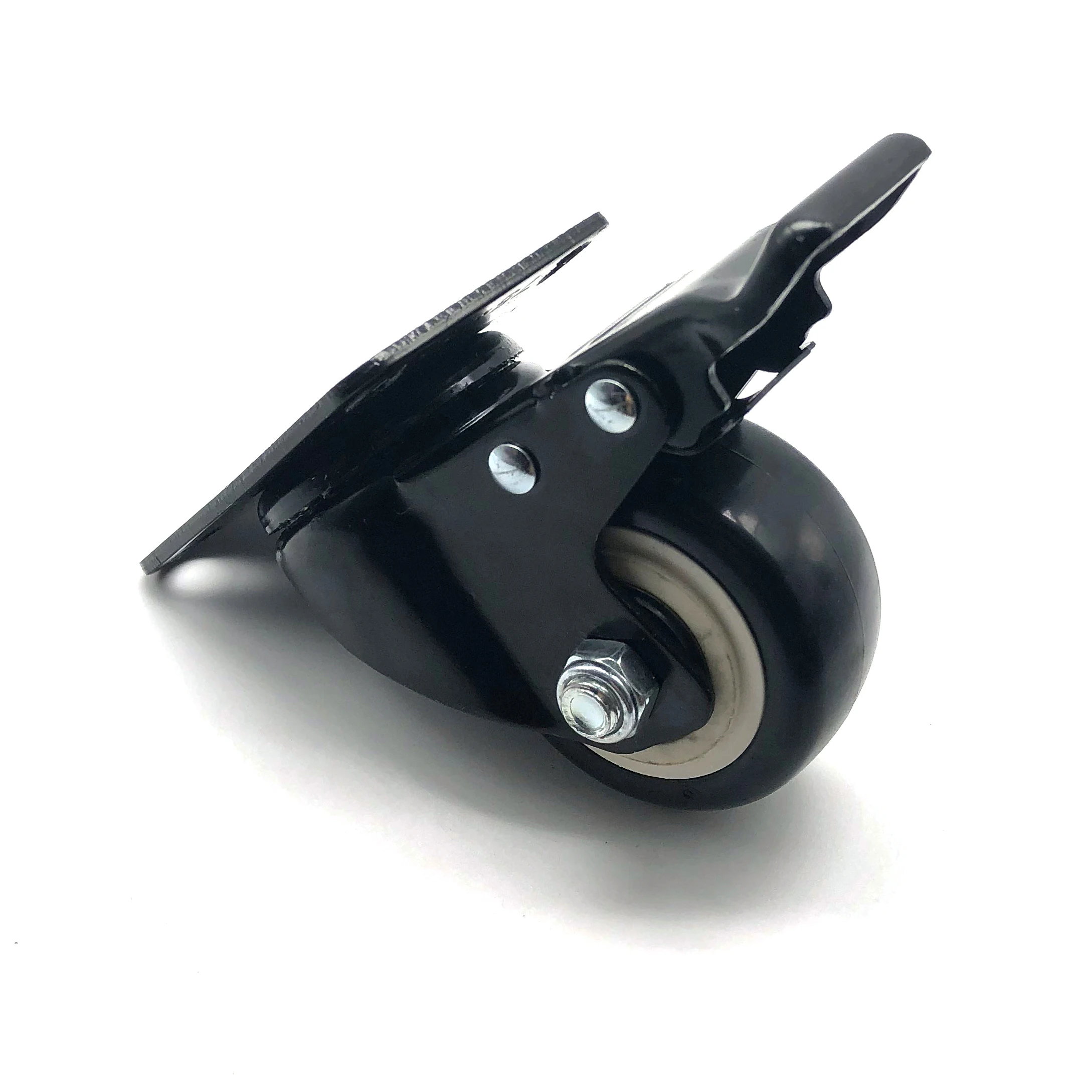 Trolley Cart 2.5 Inch Castor 63MM Double Bearing Caster Wheel With Brake