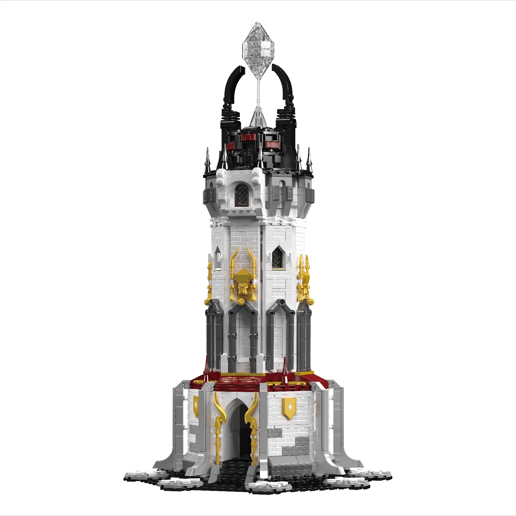 Mould King 16055 Mould King No. MID AGE World Toys Central Lighthouse Competition Model Building Blocks Bricks