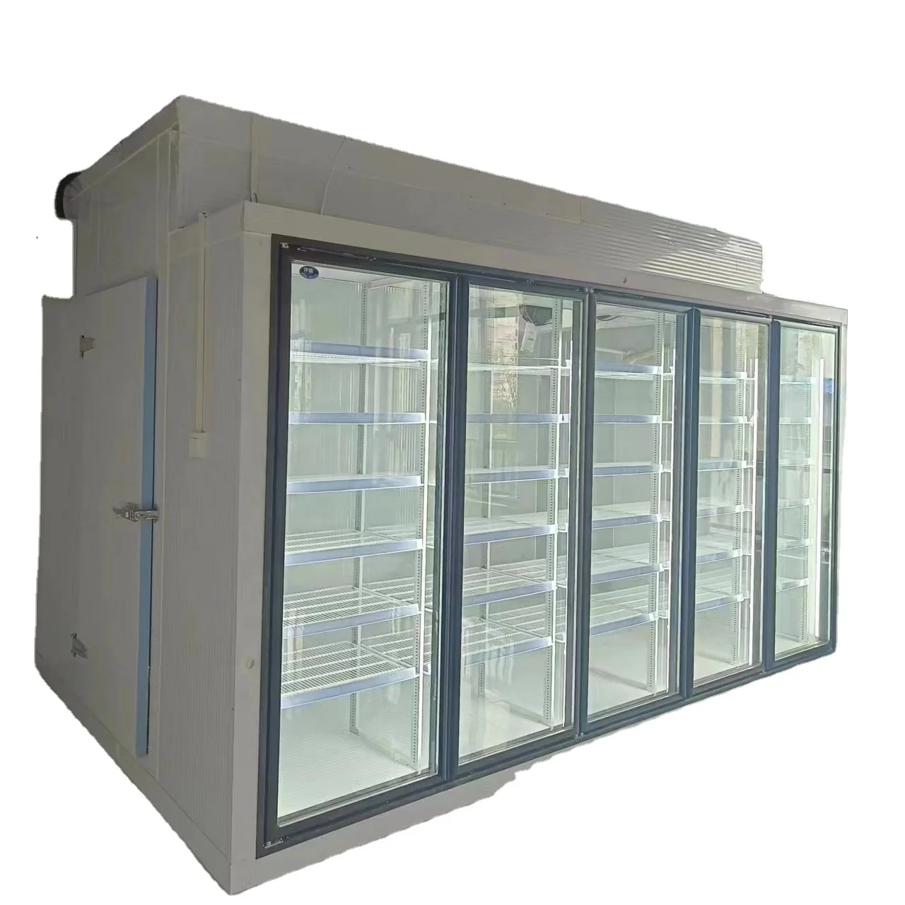Hot Sale Display Cold Room Commercial Walk In Cooler With Glass Door