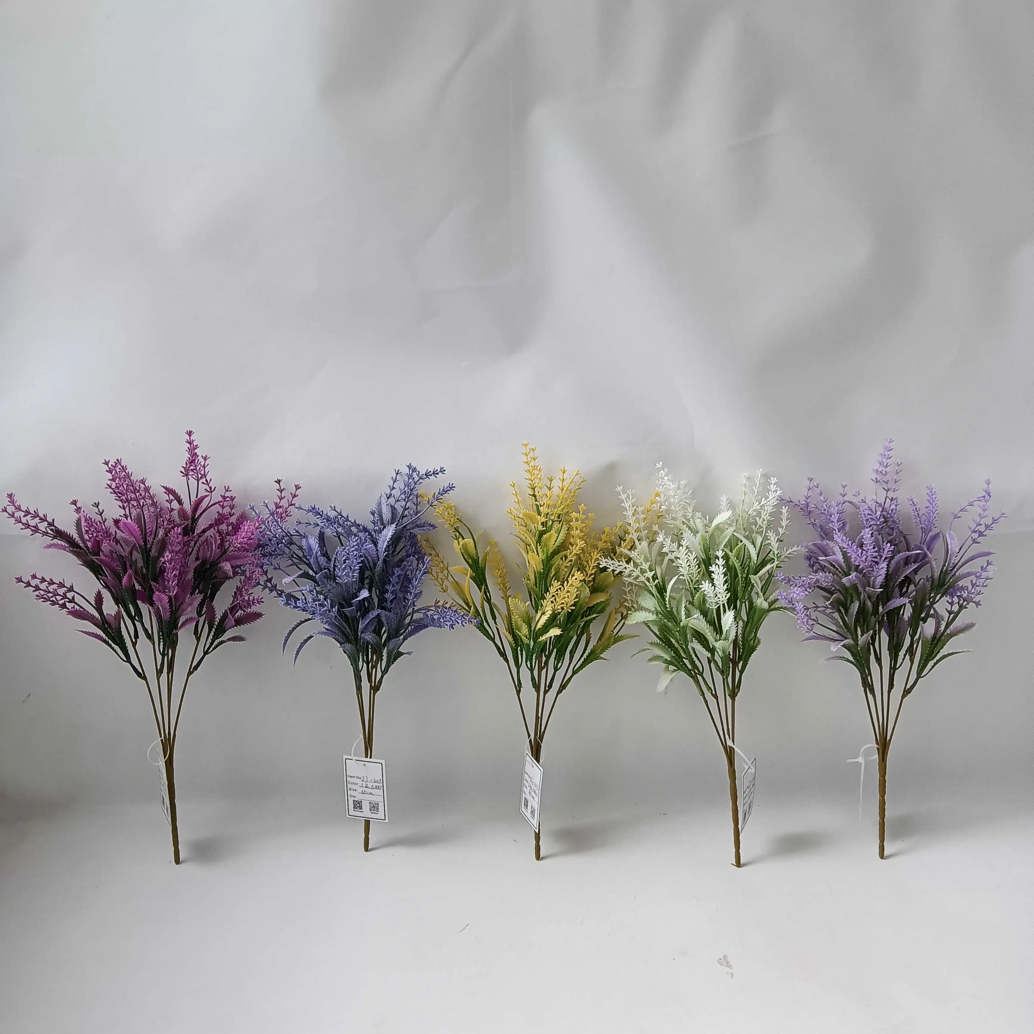 J-05231 Wholesale Lavender Bundle  Artificial Flowers Bouquet Plastic Plants Wedding Decor Flower