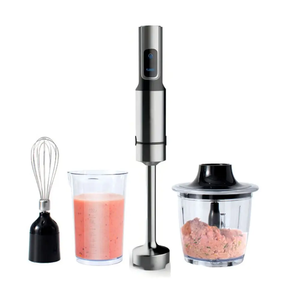 1500W High Power Low Noise Stainless Steel Kitchen Blender Stick Mixer Egg Whisk Milk Frother Hand High Speedr Blender