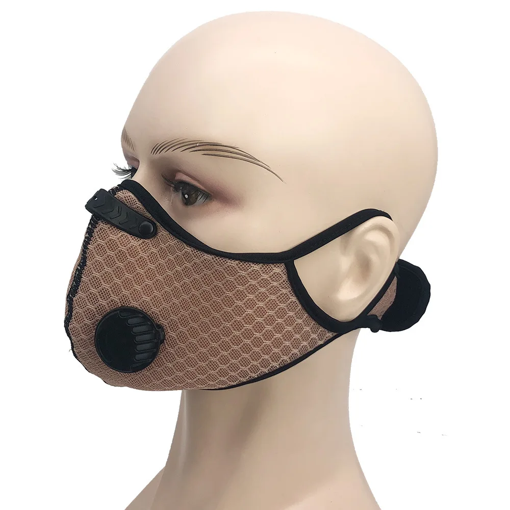 
Fashion custom dust proof mask sport helmet with face mask neoprene activated carbon mesh anti smog mask carbon 