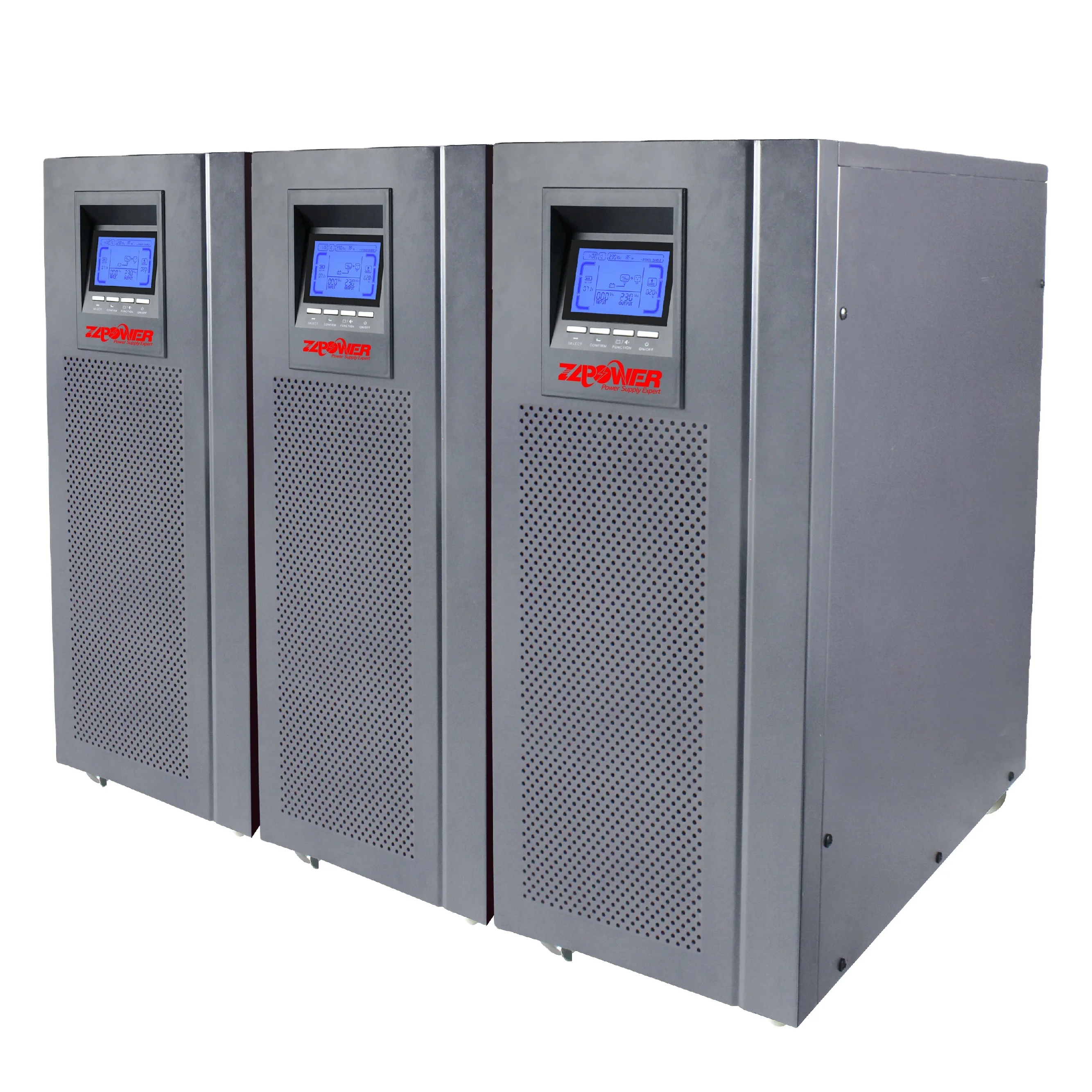10kva 15kva 20kva  High Frequency ups 3 phase Pure Sine Wave Online long time backup uninterrupted power supply cell power UPS