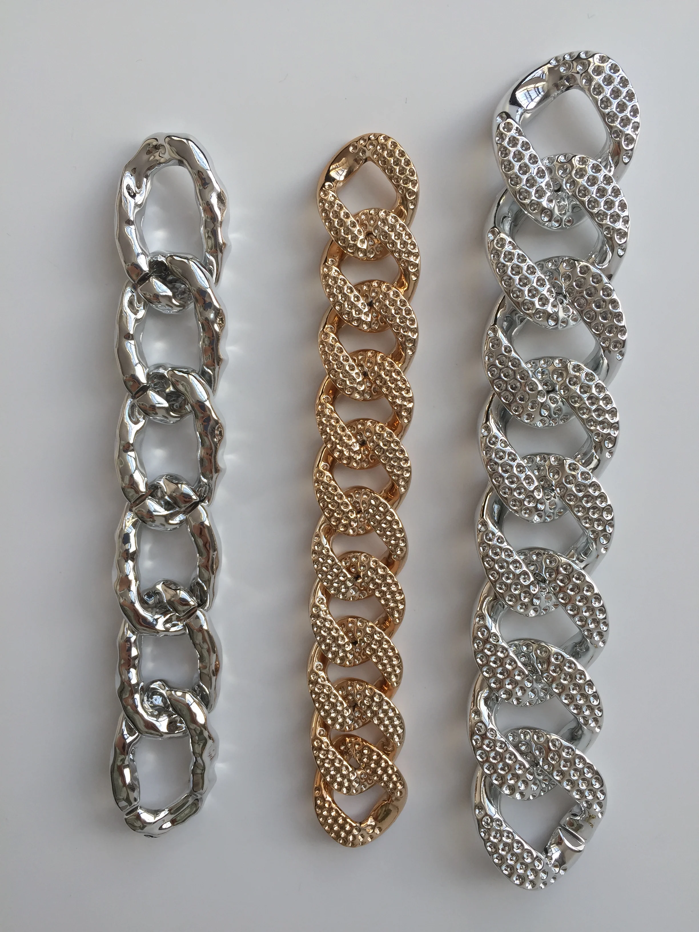 New Product Fashion Retro Handbag Accessories Recycled Material Acrylic Resin Chains