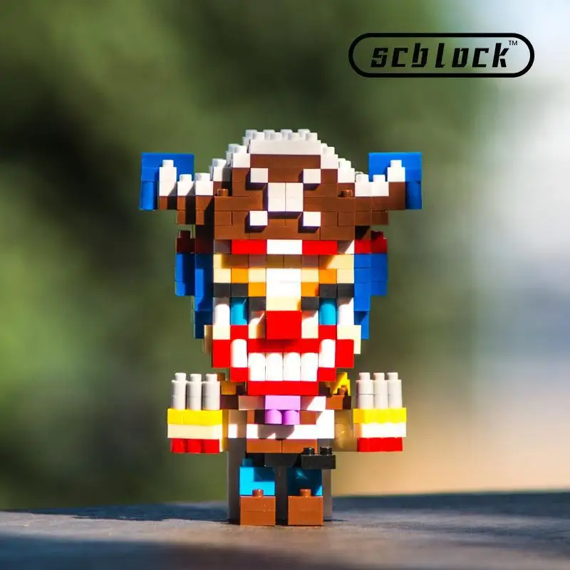 66 Styles DIY Toys Figurine 1 PIECE ZORO ACE LUFFY NAMI CHOPPER BOA SANJI LAW Building Bricks PVC Anime Figure for Kids