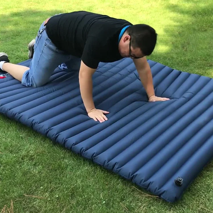 China OEM Service Ultralight Outdoor Travelling Trip Sleeping Pad Double Air Mattress