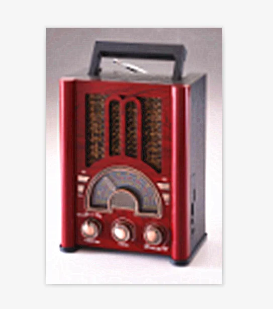 AM/FM/SW 3 BAND VINTAGE RETRO  RADIO WITH USB/TF SLOTS