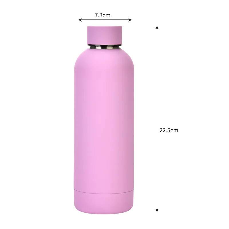 Factory Customized 500ml Vacuum Insulated Thermal Drink Bottle Double Wall Stainless Steel Water Bottle With Custom Logo