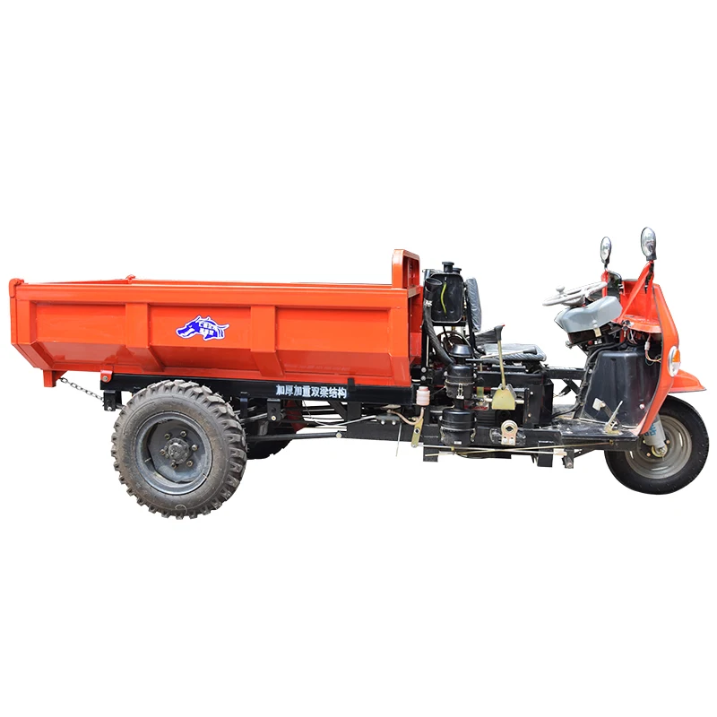 Self Dumper Model Tricycle Engine Use For Cargo Double Rear Transport Three Wheel Motorcycle