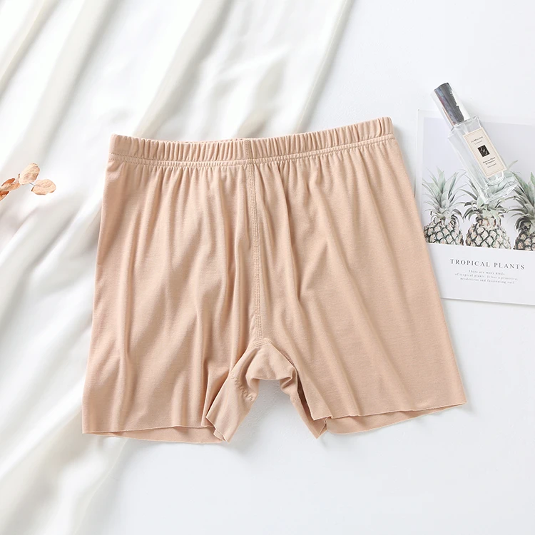 Summer Modal Non-trace High Waist Leggings For Women Boxer Safety Pants Cotton Crotch Panties For Women