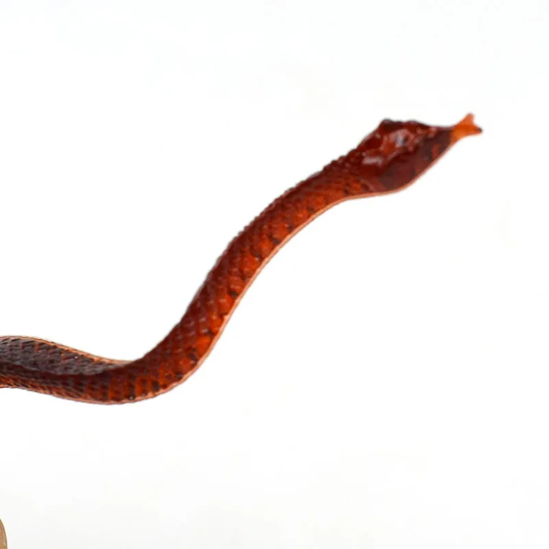 Wholesale New Brown Mini Size Snake Toy Scary  Prankand  Simulation Snake