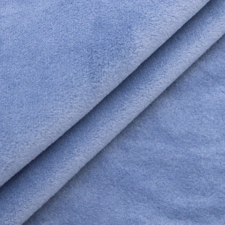 95%Polyester 5%Spandex 260GSM soft warm knit dyed fleece coat fabric hoodie