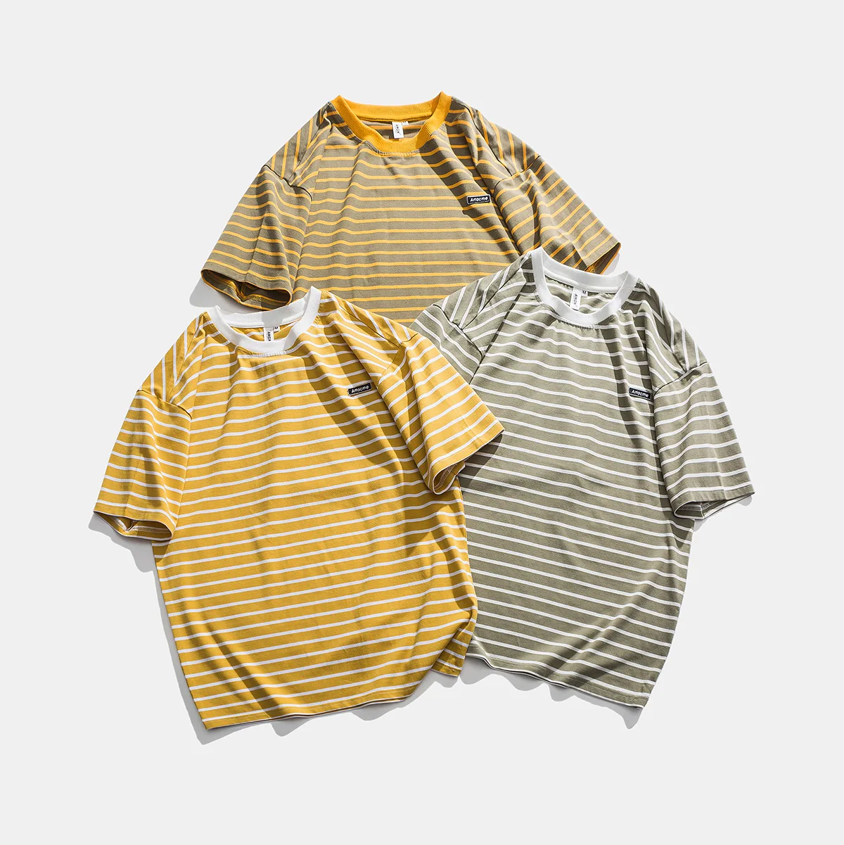 
2021 latest striped t shirt Hot selling tee shirts blank wholesale Have STock striped t-shirt 