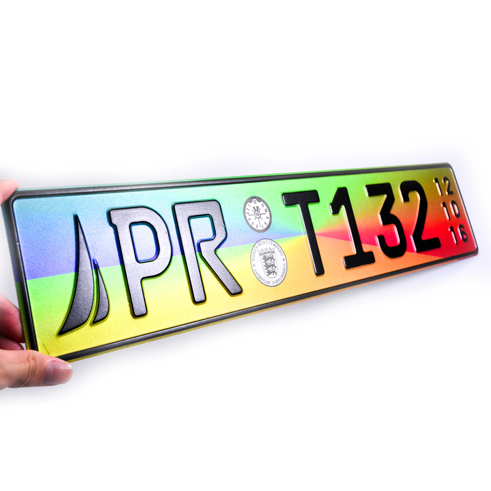 Американские правила, Пользовательский логотип, тисненый Алюминиевый Автомобильный номерной знак, металлический номерной знак для европейского номерного знака