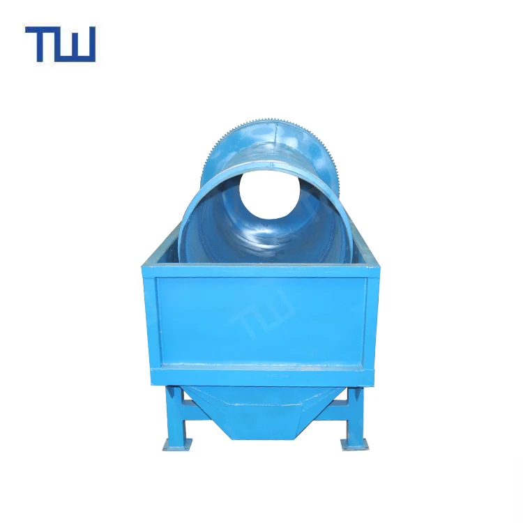 Rotary Drum Sieve Sand and Stone Separator Municipal solid waste sorting line waste small trommel screen