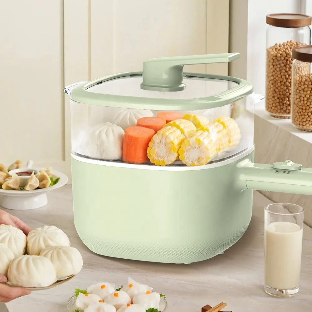 Household Cooking 2.6L Hot Pot Portable Electric Multi Cooker Pot