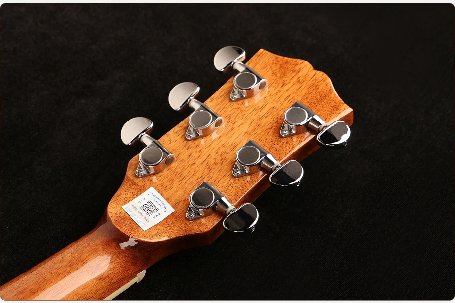 Китайский музыкальный инструмент Восточная вишневая Акустическая гитара Профессиональная Гитара из массива дерева