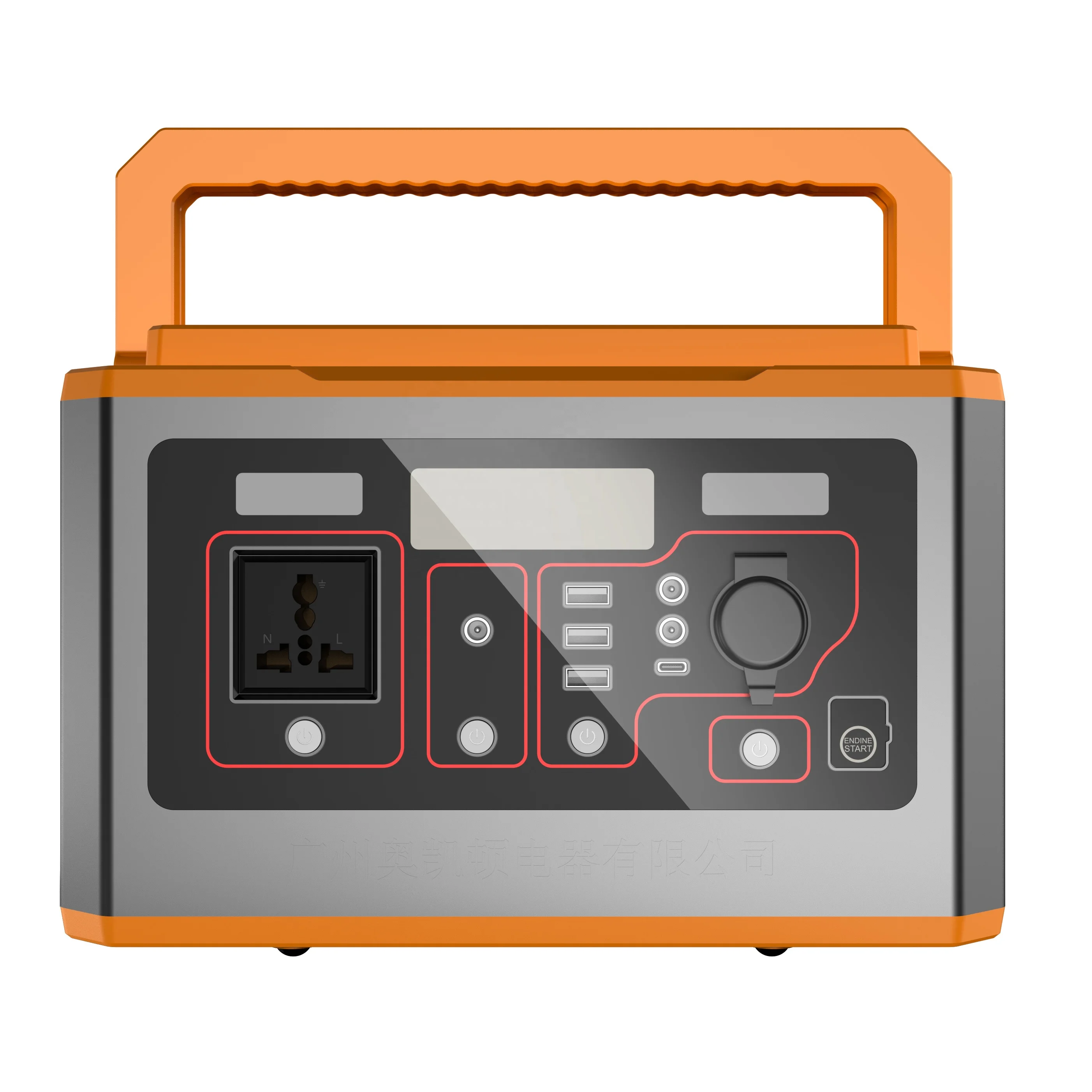 Portable Solar Generator 500w Power Supply Lithium Camping 110-240V Portable Charger Power Station With AC DC USB