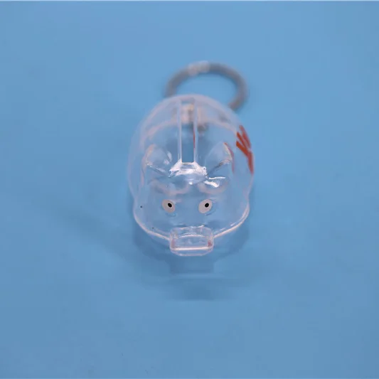 Custom Logo Promotional Piggy Bank with Key Ring Mini Money Saving Coin Box Pig Shape Keychain