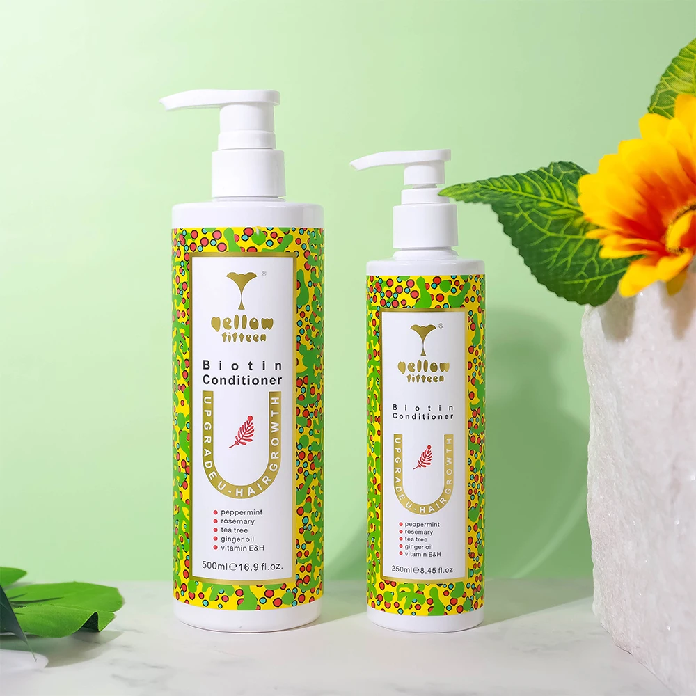 OEM Private label Natural Biotin Hair Growth Shampoo And Conditioner For Anti Hair Loss And Hair Growth Rosemary