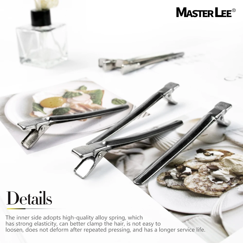 Masterlee Professional Stainless Steel Hair Clips Small Steel Clip hair crocodile clips