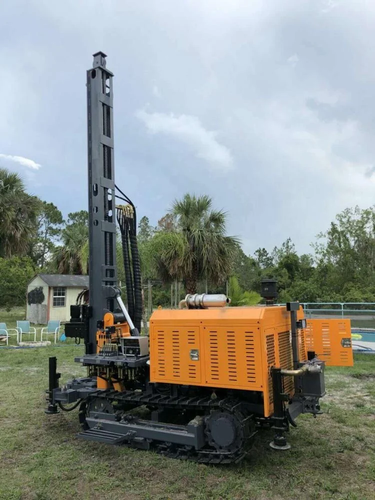 Well Digging Machines/water Borehole Drilling Machine Kaishan Small Crawler Portable Full Hydraulic Water Well Drilling Rig/180m