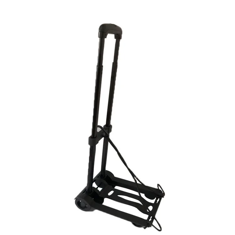 
mini promotion folding shopping cart Telescopic fold shopping portable metal folding luggage cart luggage hand trolley cart 