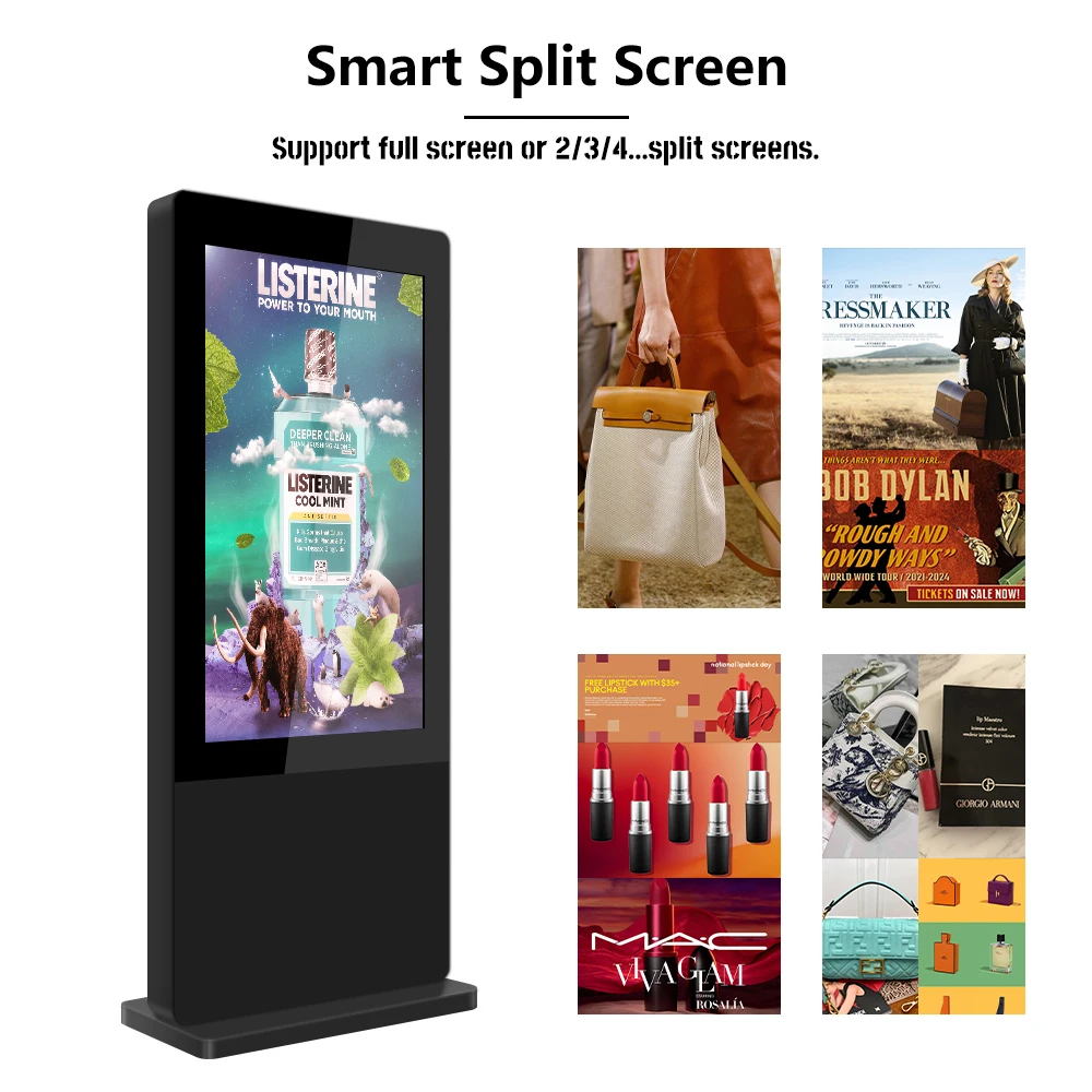 65 Inch Outdoor Capacitive Waterproof IP65 LCD Display Signage Screen Advertising Screen Android Outdoor Digital Signage Totem