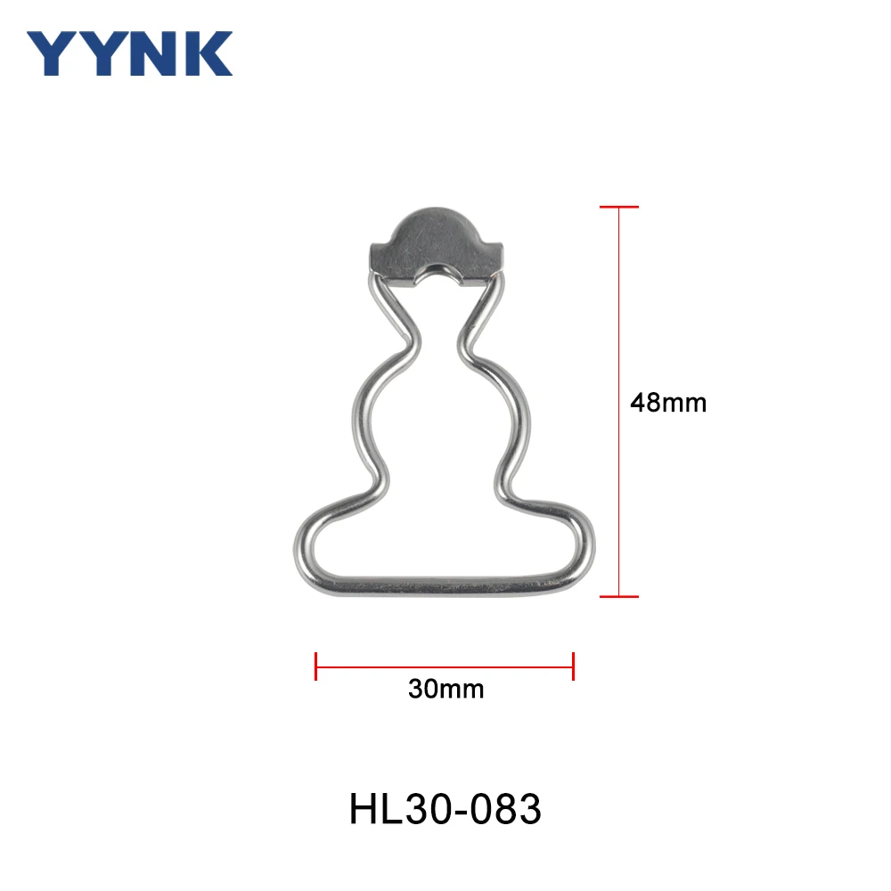 Manufacturer Wholesale 30MM Metal Gourd Buckles Custom Shape Brass Suspender Buckle for Denim Pants Overalls Bags