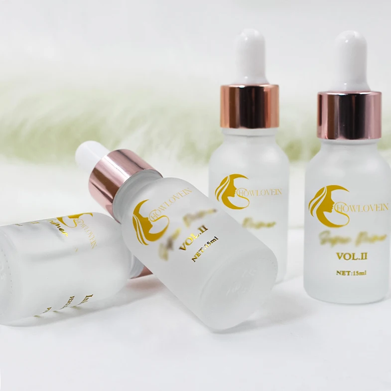 Custom Private Label Frosted 15ml Lash Bonder Super Bonder Pink White Bottle Lash Extension Glue Super Lash Bonder