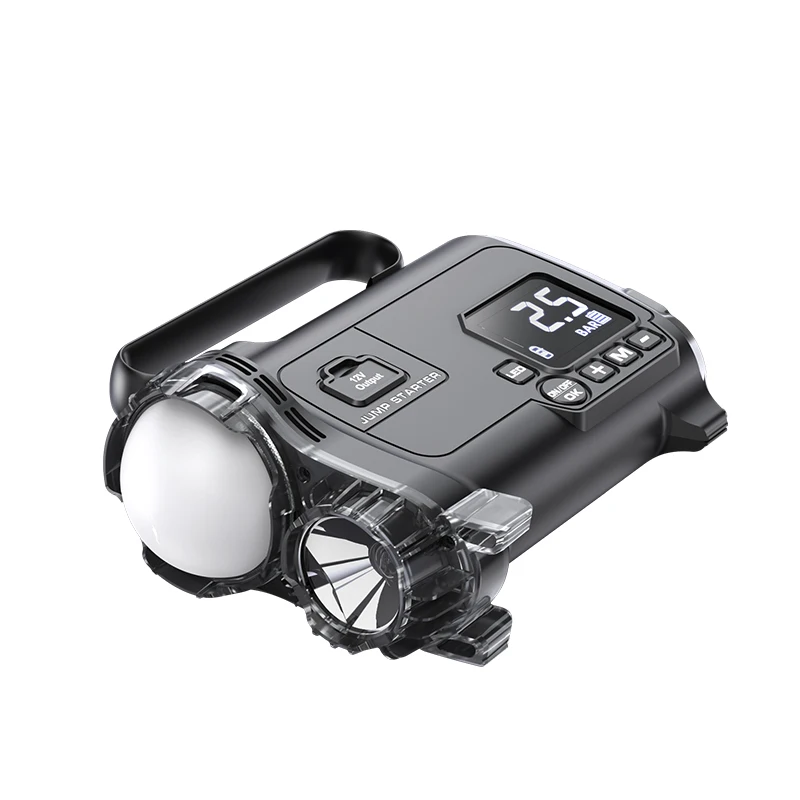 Sharmeal Car Accessories new Products Digital Screen Rechargeable car battery booster Motorcycle 2 In 1 Car Jump Starter