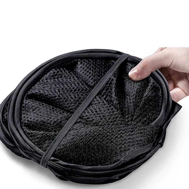 New Custom Folding Laundry Storage Basket Organizer Collapsible Mesh Laundry Basket