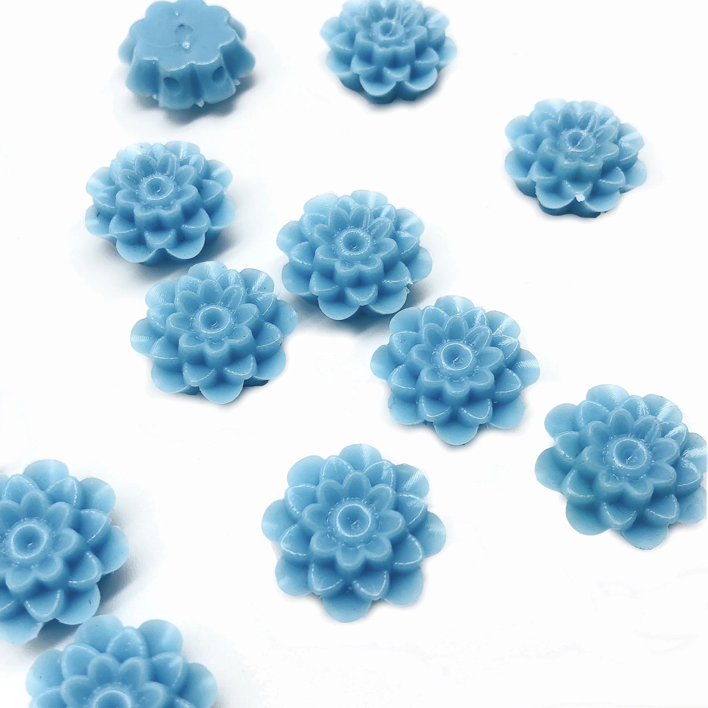 Manufacturer Price Two Hole Plastic Lotus Flower Beads For Jewelry Making