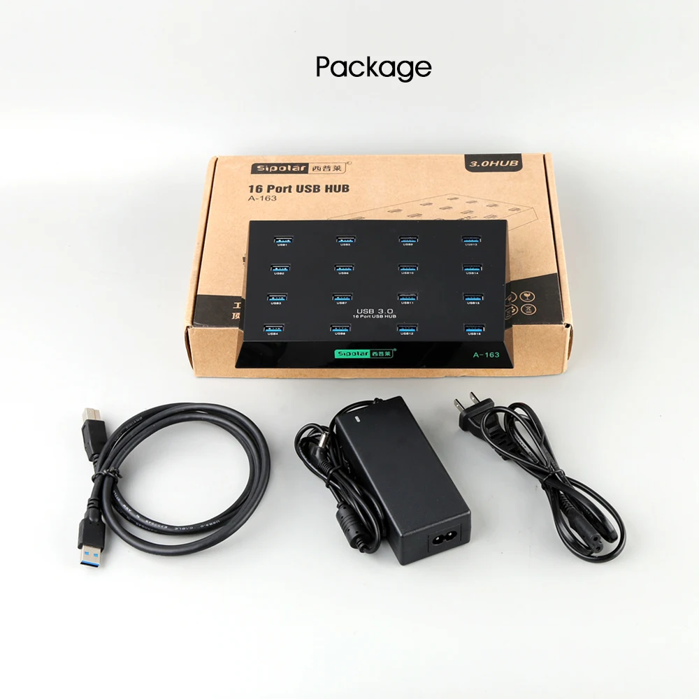 Sipolar a-163 best selling shenzhen 16 ports usb duplicator 3.0 hub for USB disk/SD card and TF card