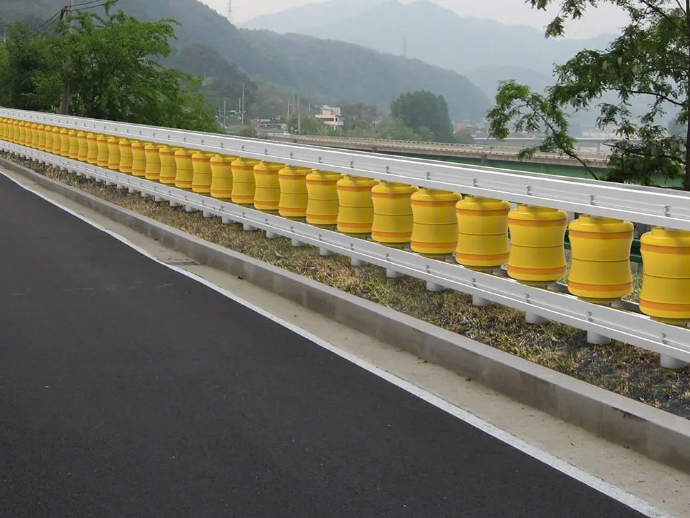 Traffic safety highway guardrail road barrier EVA roller barrier guardrail korea