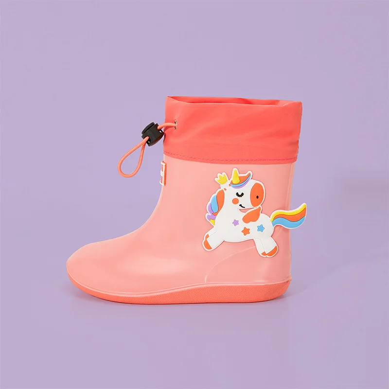 Cartoon Unisex Waterproof Polyester Children Girls Short Rain