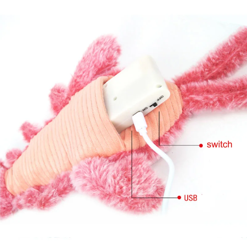 Three Kinds of Tail Swinging Mode, USB Charging Intelligent Slap Trigger Can Add Cat Mint Induction Electric Simulation Lobster