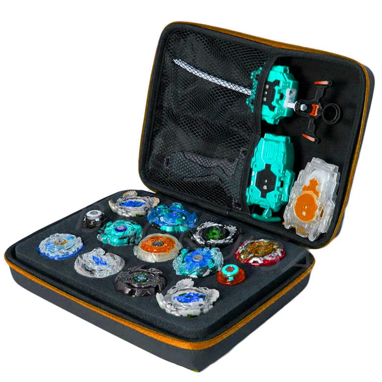 Custom Waterproof Durable Eva Beyblades Burst Toys Storage Set Case Gift, Eva Foam Spinning Top Packaging Case With Zipper