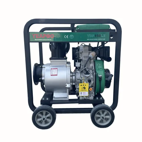 New hand -start water pump YDP150LE 6 inch single cylinder motor centrifugal aluminum electric start diesel water pump