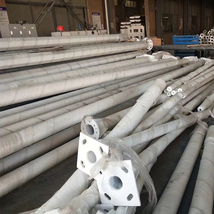 Factory customization garden lamp solar pole 2.5m aluminum garden pole lighting